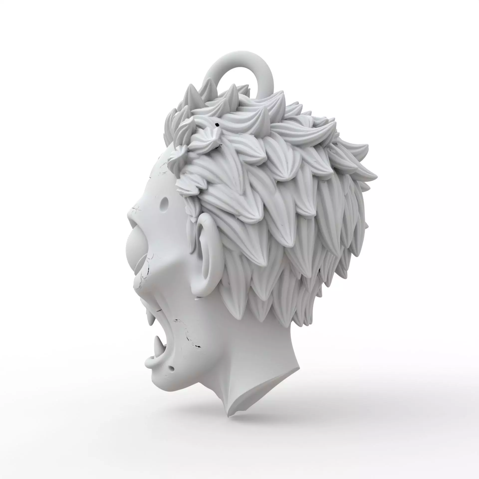 Zombie Keychain 3D Print Model 3D print model_1