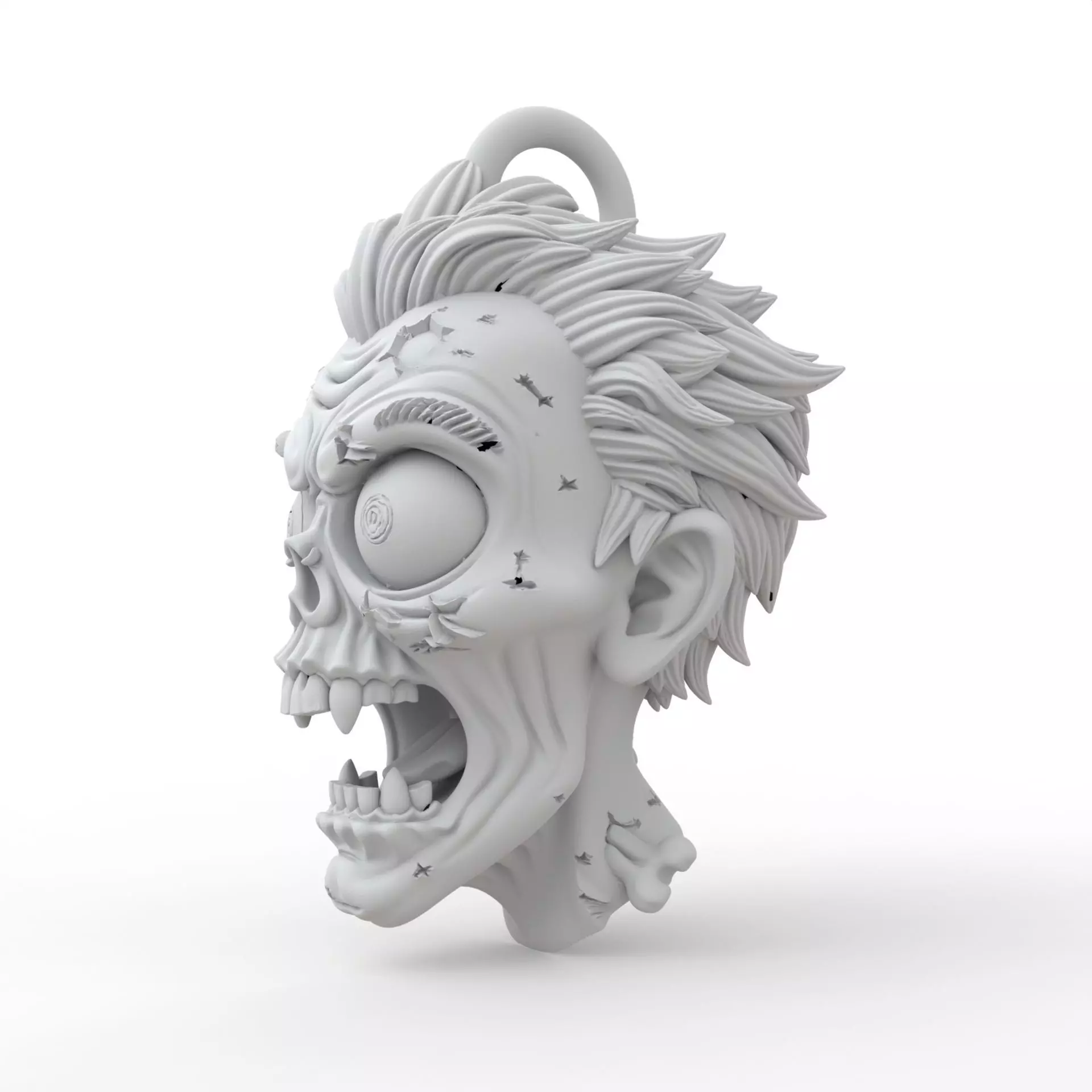 Zombie Keychain 3D Print Model 3D print model_2