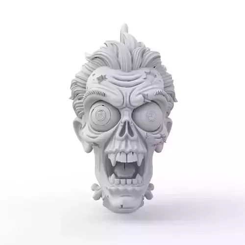 Zombie Keychain 3D Print Model