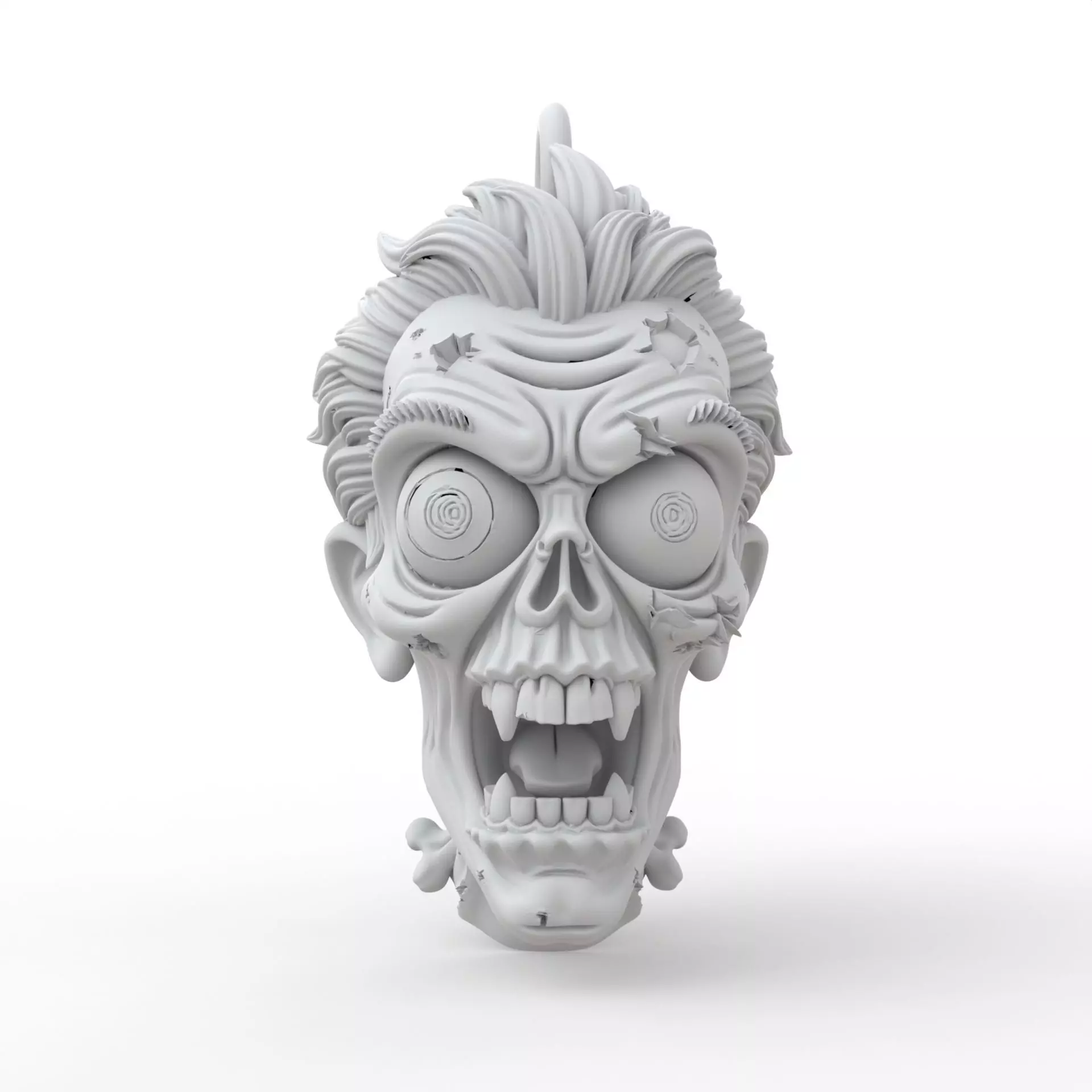 Zombie Keychain 3D Print Model 3D print model_0