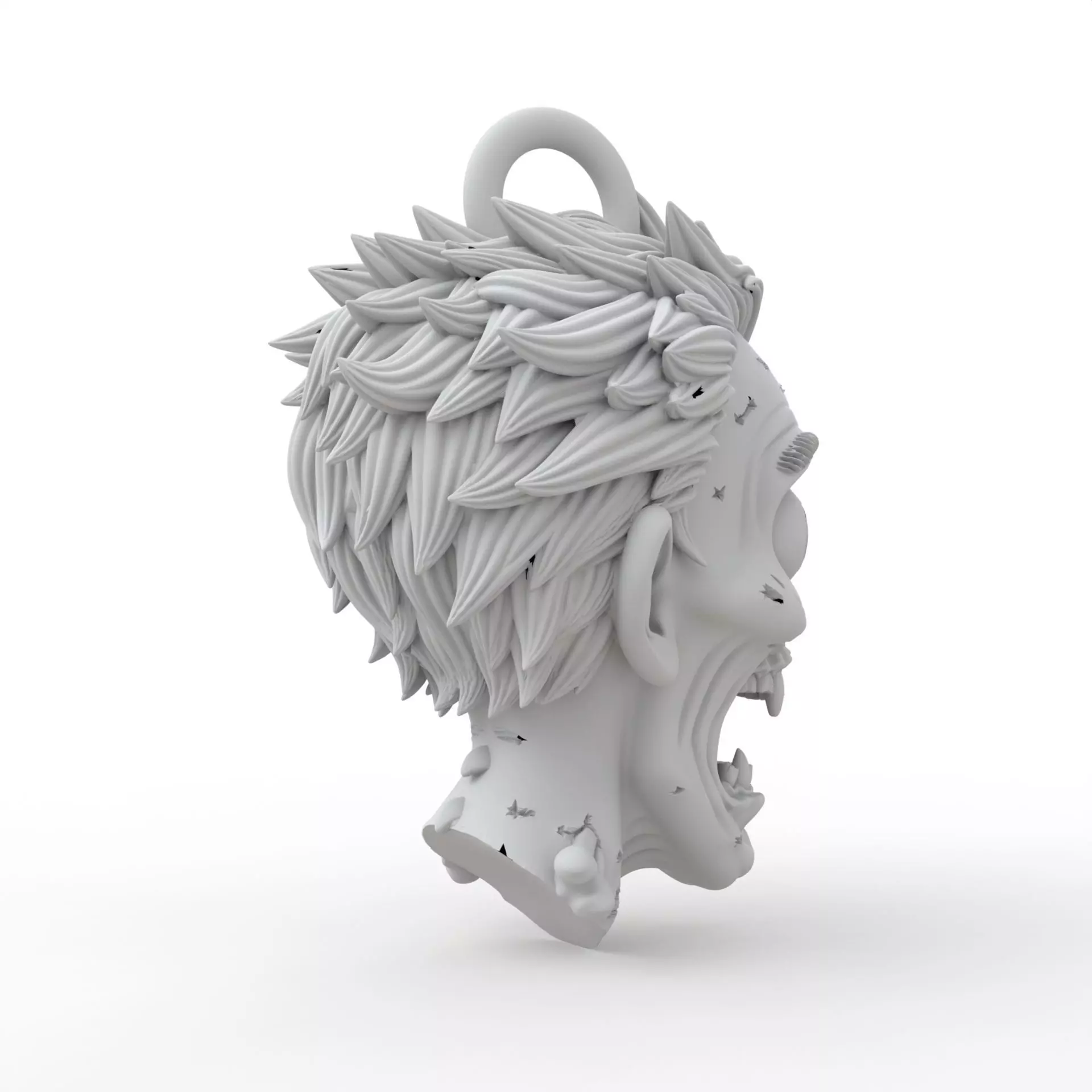 Zombie Keychain 3D Print Model 3D print model_4