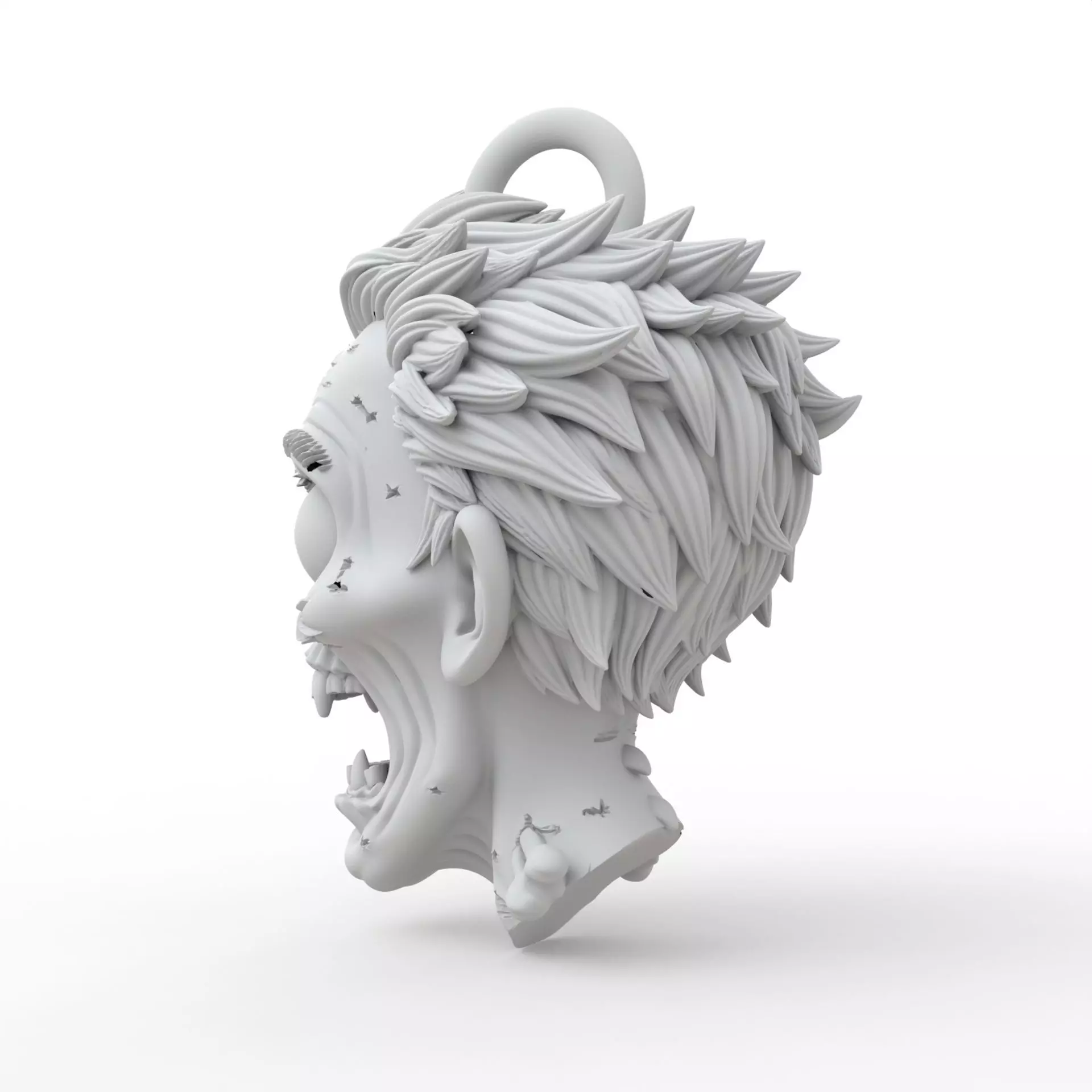 Zombie Keychain 3D Print Model 3D print model_1