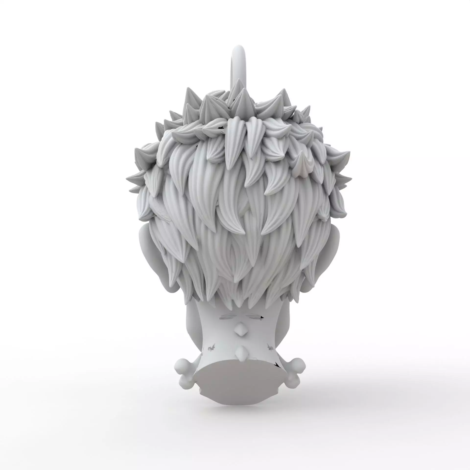 Zombie Keychain 3D Print Model 3D print model_3