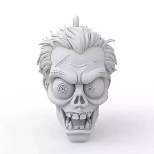 Zombie Keychain 3D Print Model