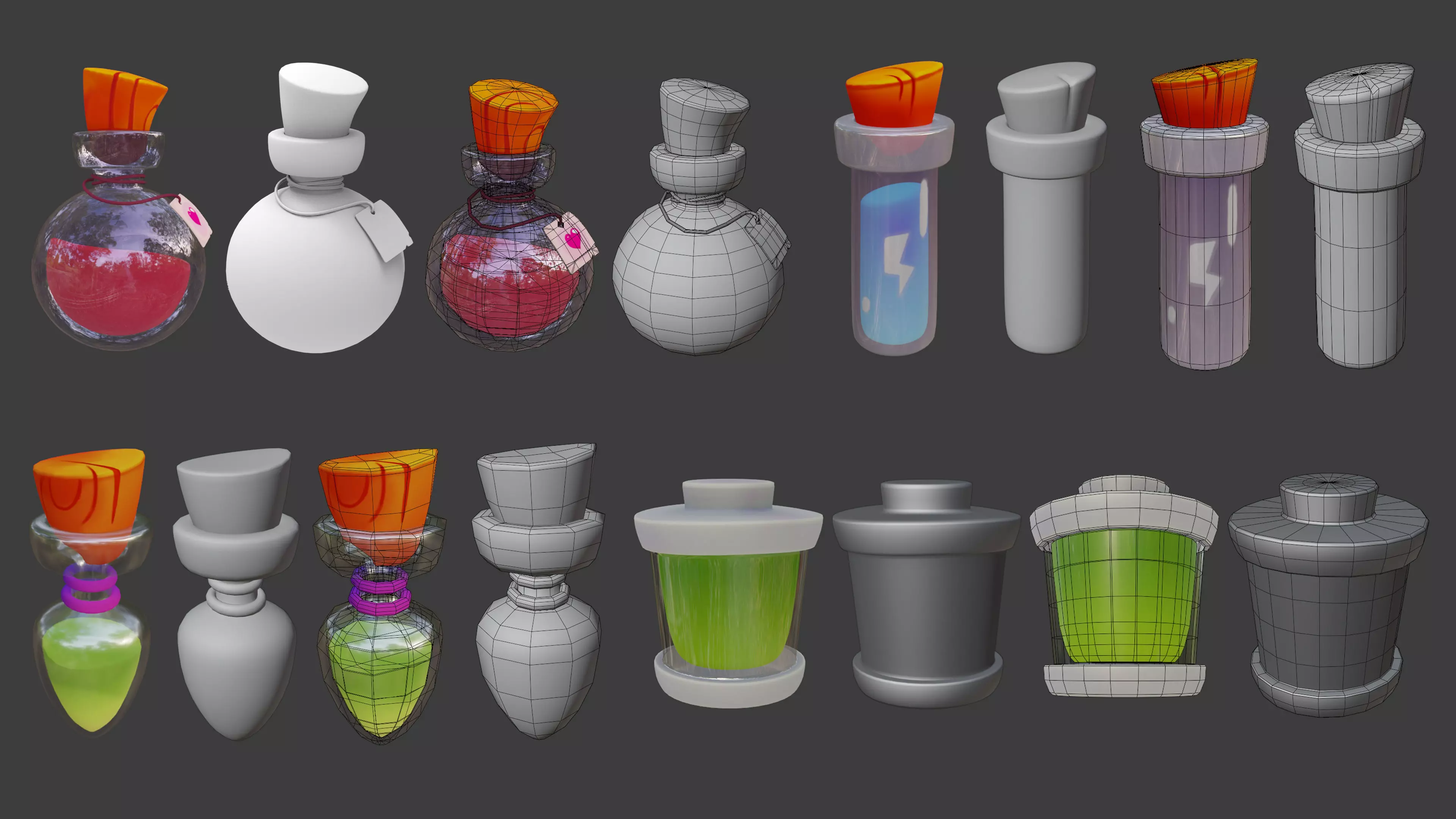 Potion or Poison Low-poly  3D model Low-poly 3D model_0