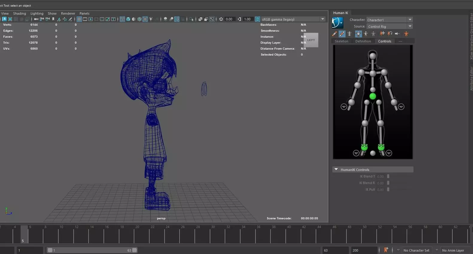 Animated Cartoon Kid 3D Model - Maya HumanIK Ready 3D model_6