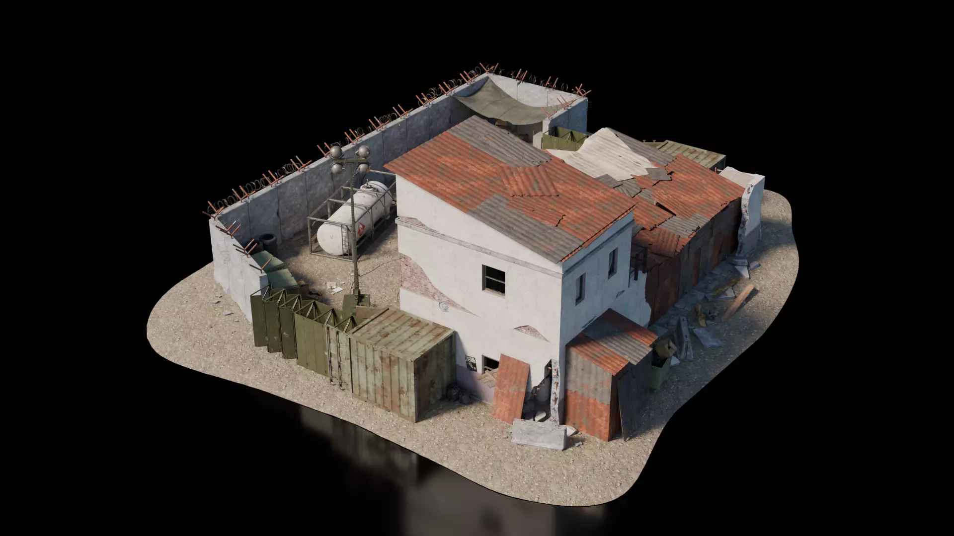 Warzone - Temp Garage 3D model_1