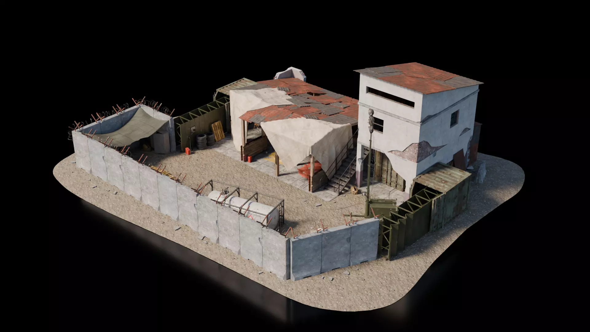 Warzone - Temp Garage 3D model_3