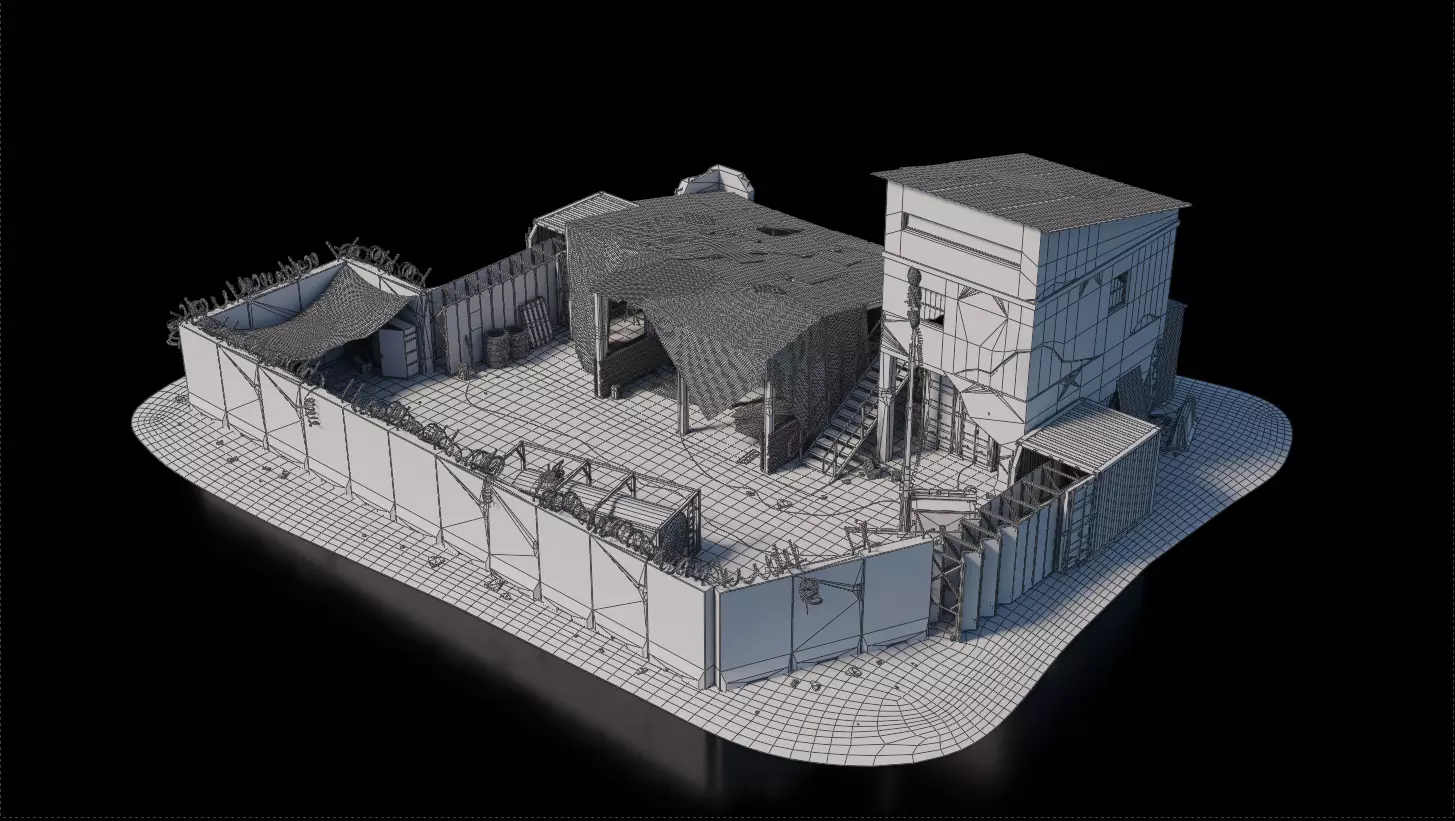 Warzone - Temp Garage 3D model_7