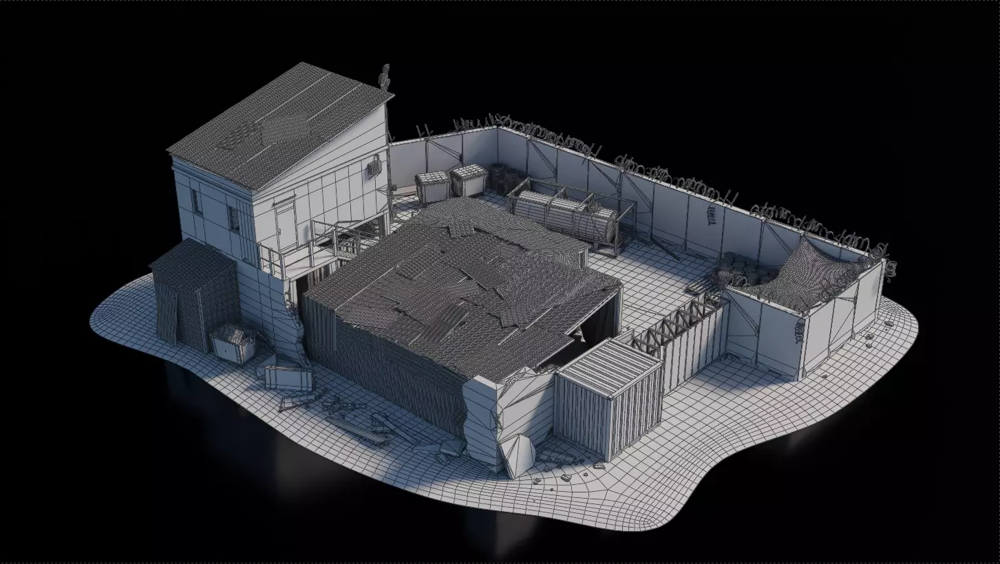 Warzone - Temp Garage 3D model_6