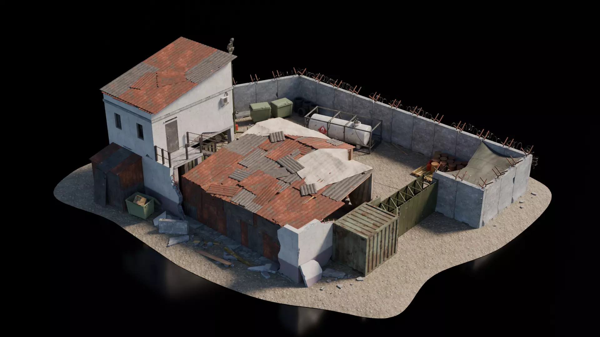 Warzone - Temp Garage 3D model_2