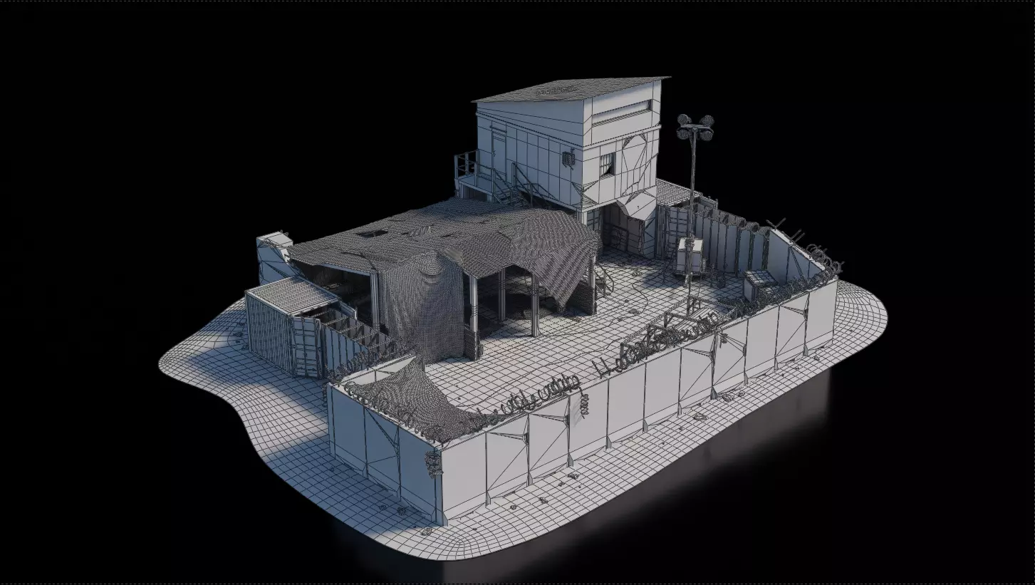 Warzone - Temp Garage 3D model_4