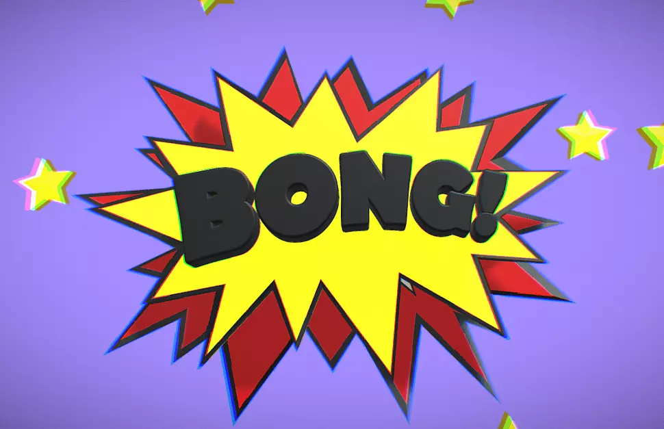 Bong FX for AR animated Low-poly 3D model_0