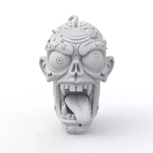 Zombie Keychain 3D Print Model