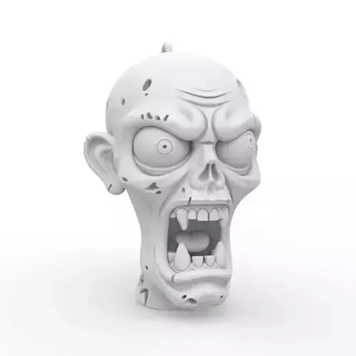 Zombie Keychain 3D Print Model