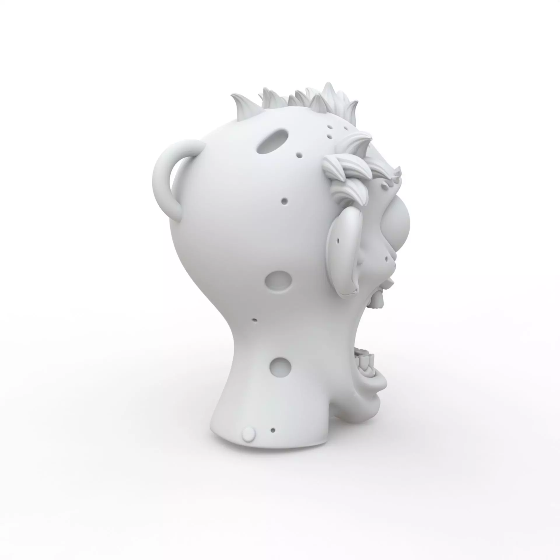 Zombie Keychain 3D Print Model 3D print model_4