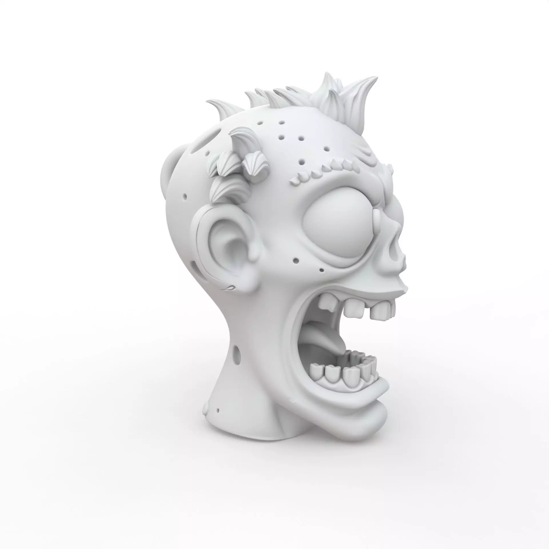 Zombie Keychain 3D Print Model 3D print model_5