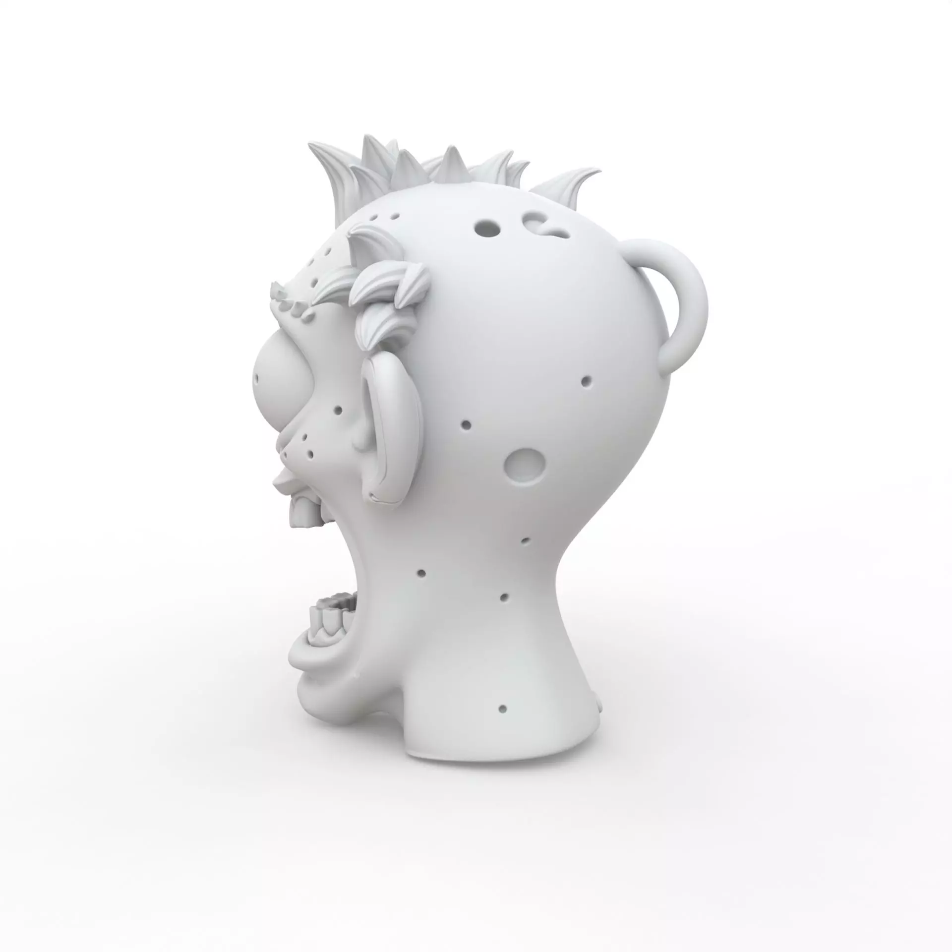 Zombie Keychain 3D Print Model 3D print model_2