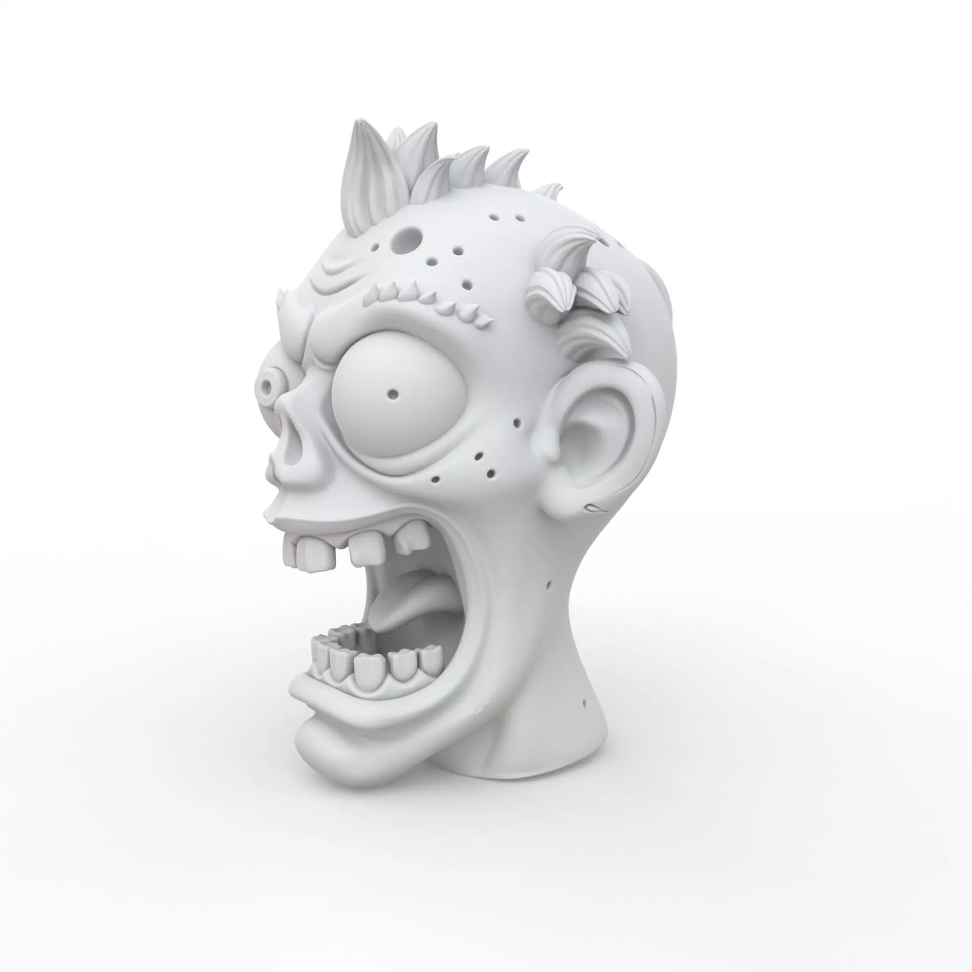 Zombie Keychain 3D Print Model 3D print model_1