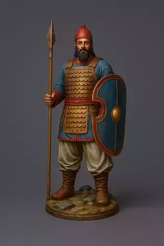 Ancient Persian Warrior STL for 3D Printing