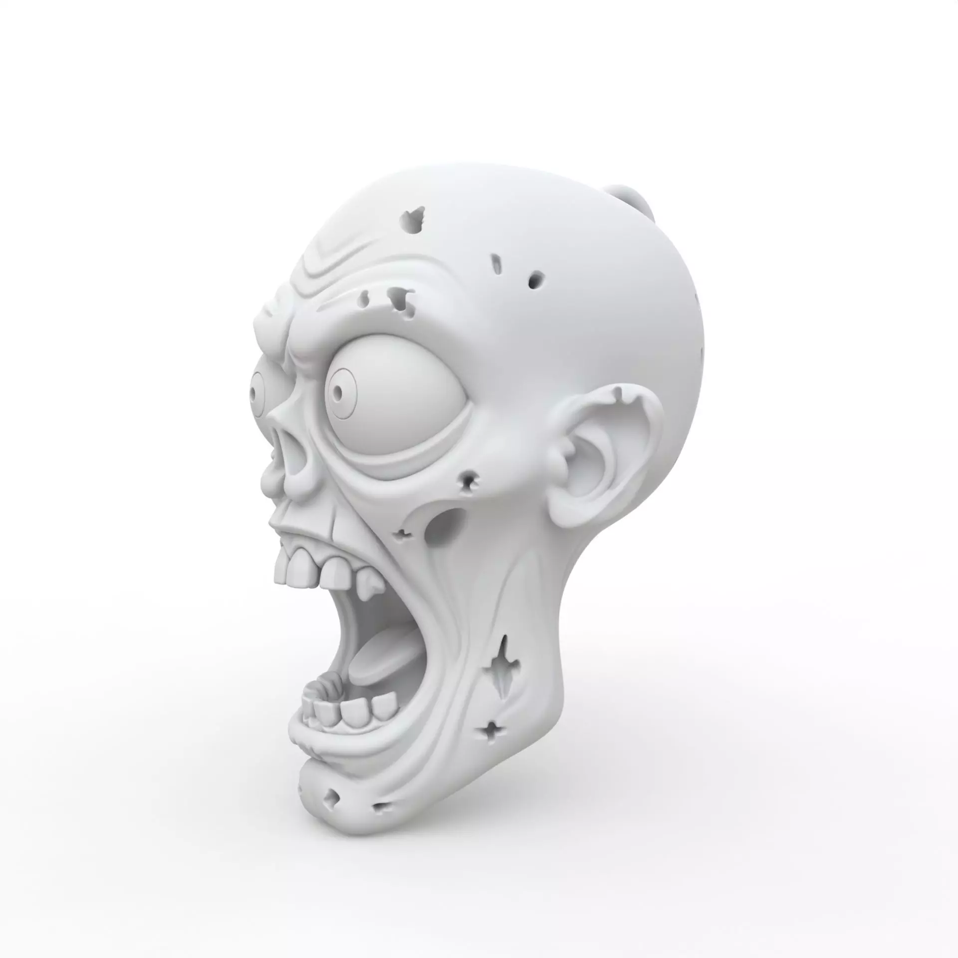 Zombie Keychain 3D Print Model 3D print model_1