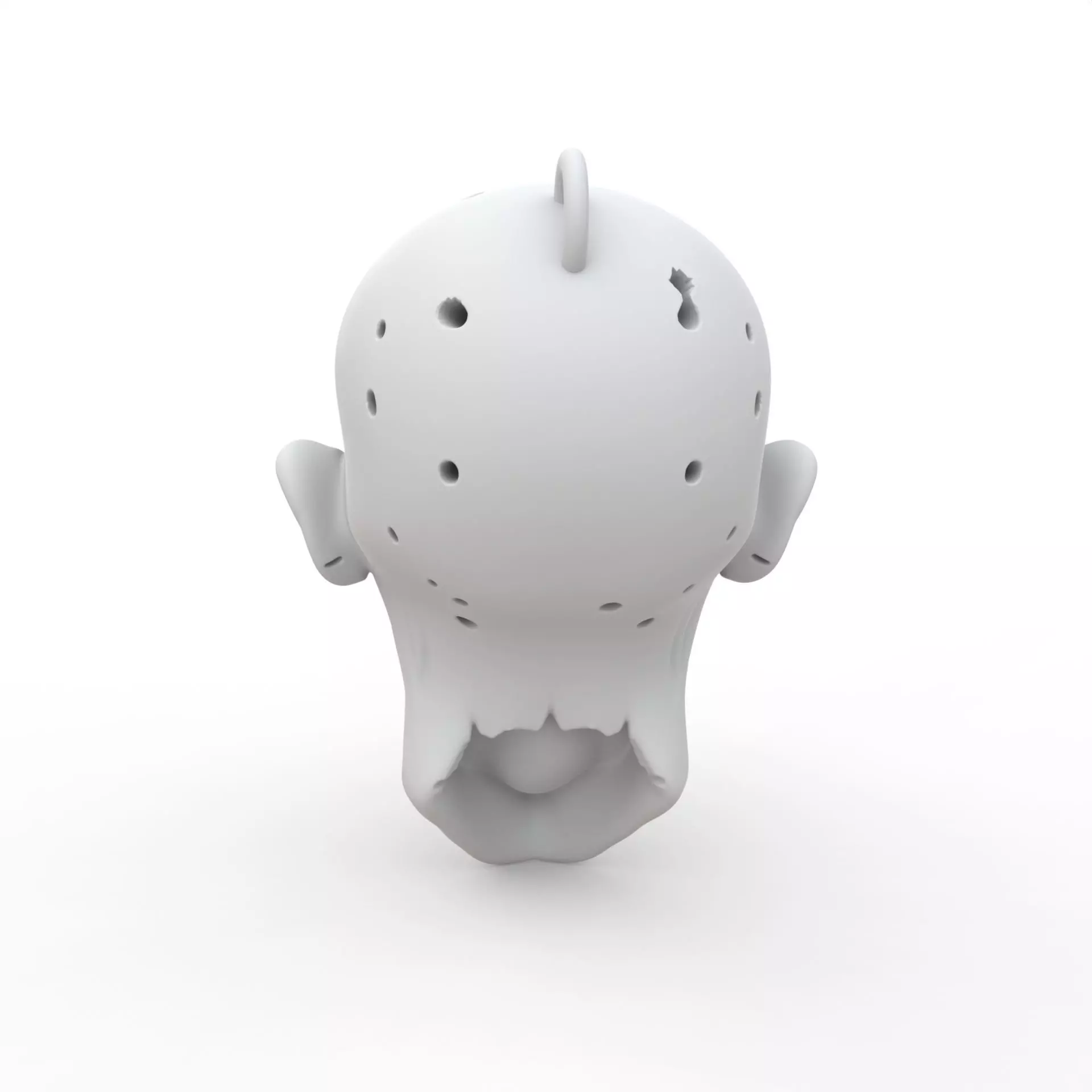 Zombie Keychain 3D Print Model 3D print model_3