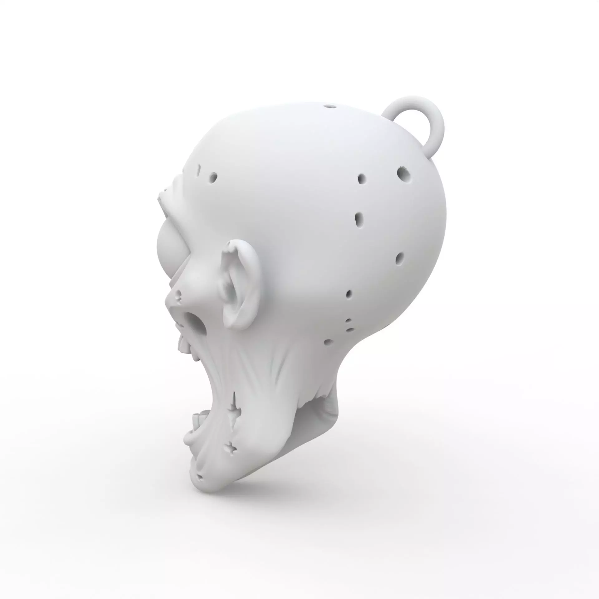 Zombie Keychain 3D Print Model 3D print model_2
