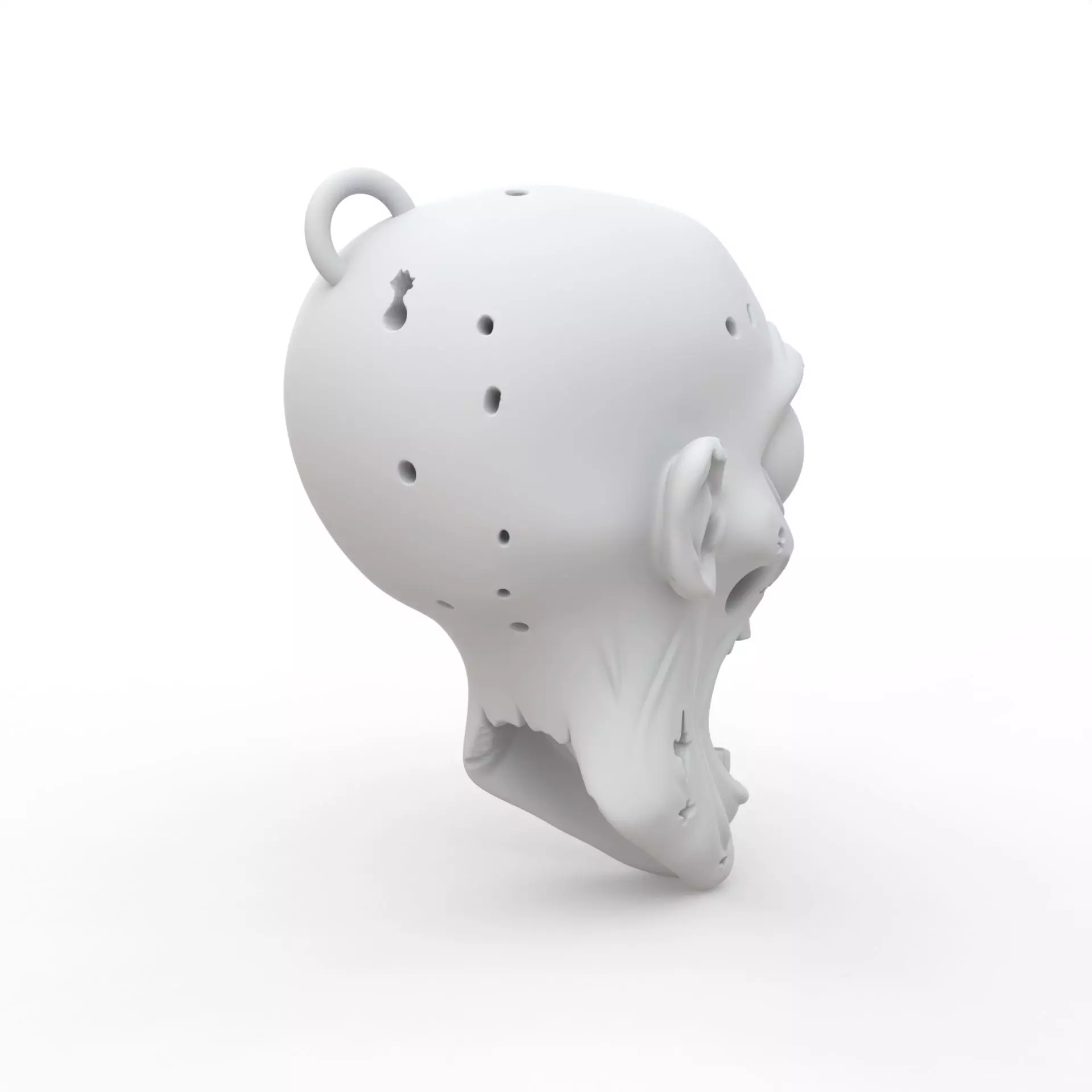 Zombie Keychain 3D Print Model 3D print model_4