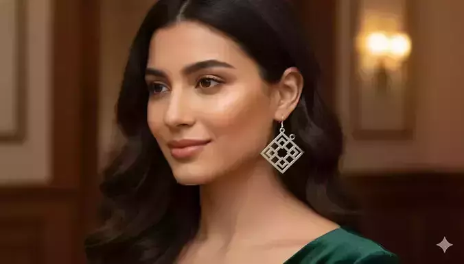 Elegant Abstract Geometric Pendant Art