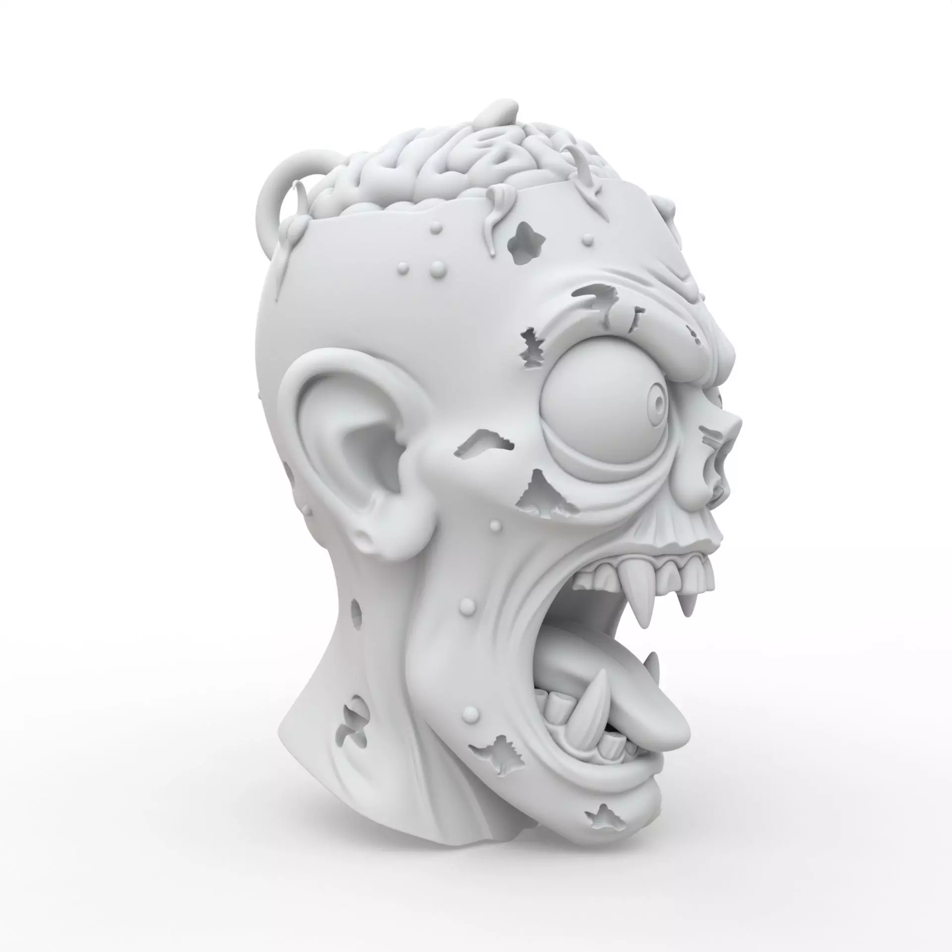 Zombie Keychain 3D Print Model 3D print model_5