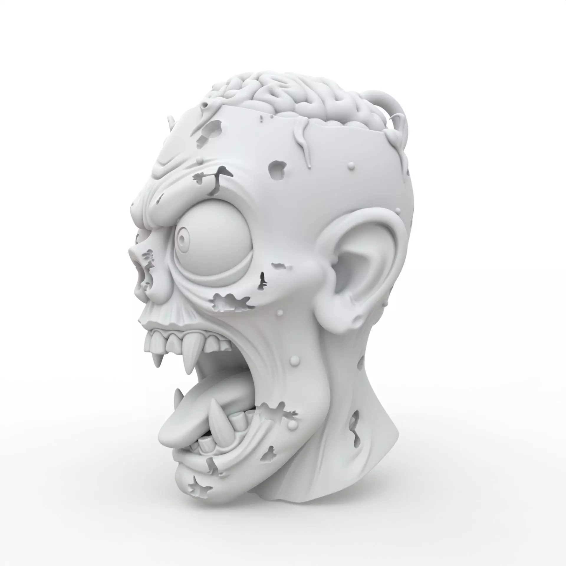 Zombie Keychain 3D Print Model 3D print model_1