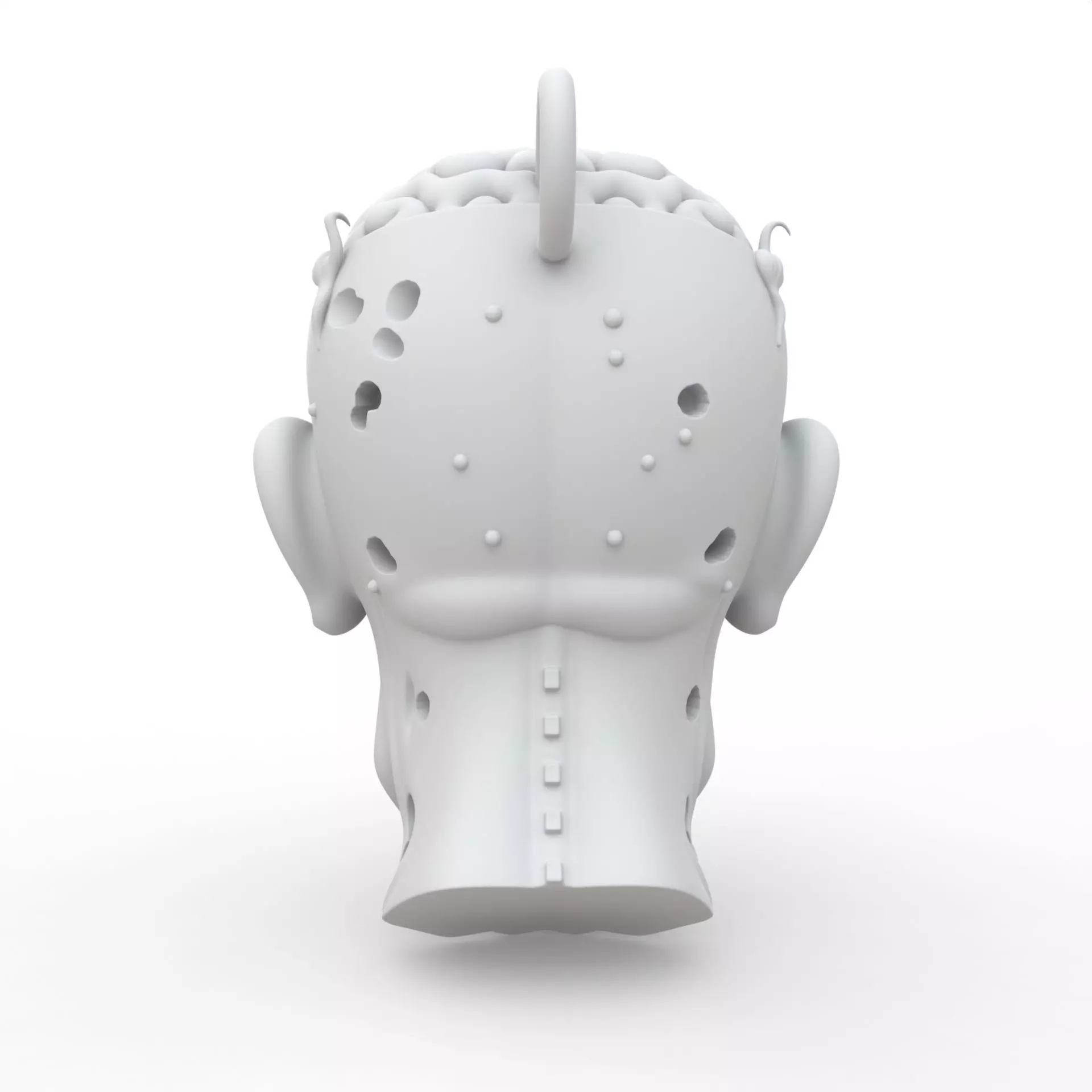 Zombie Keychain 3D Print Model 3D print model_3