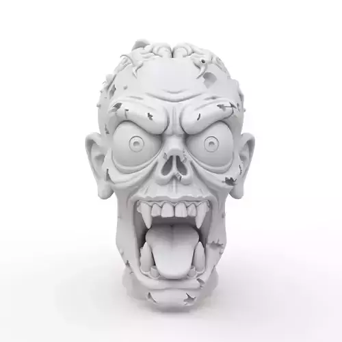 Zombie Keychain 3D Print Model