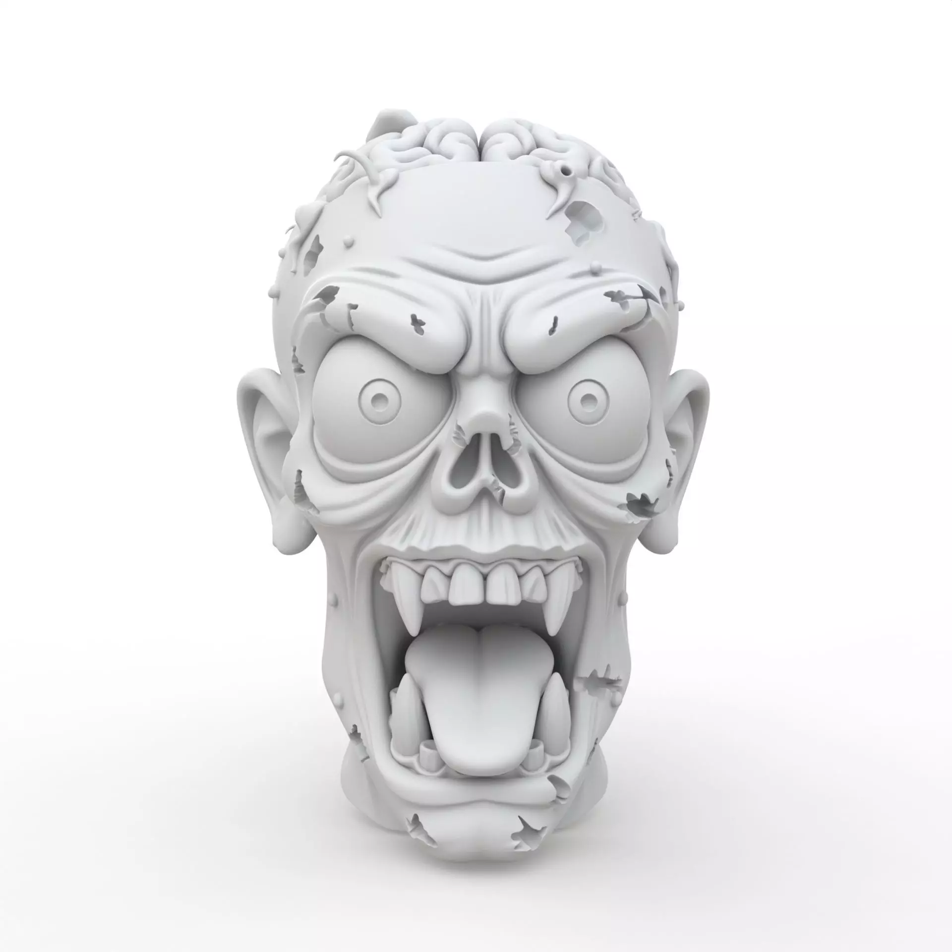 Zombie Keychain 3D Print Model 3D print model_0