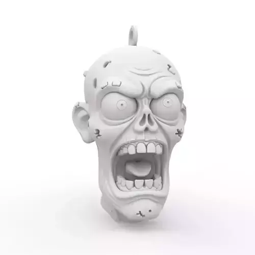 Zombie Keychain 3D Print Model