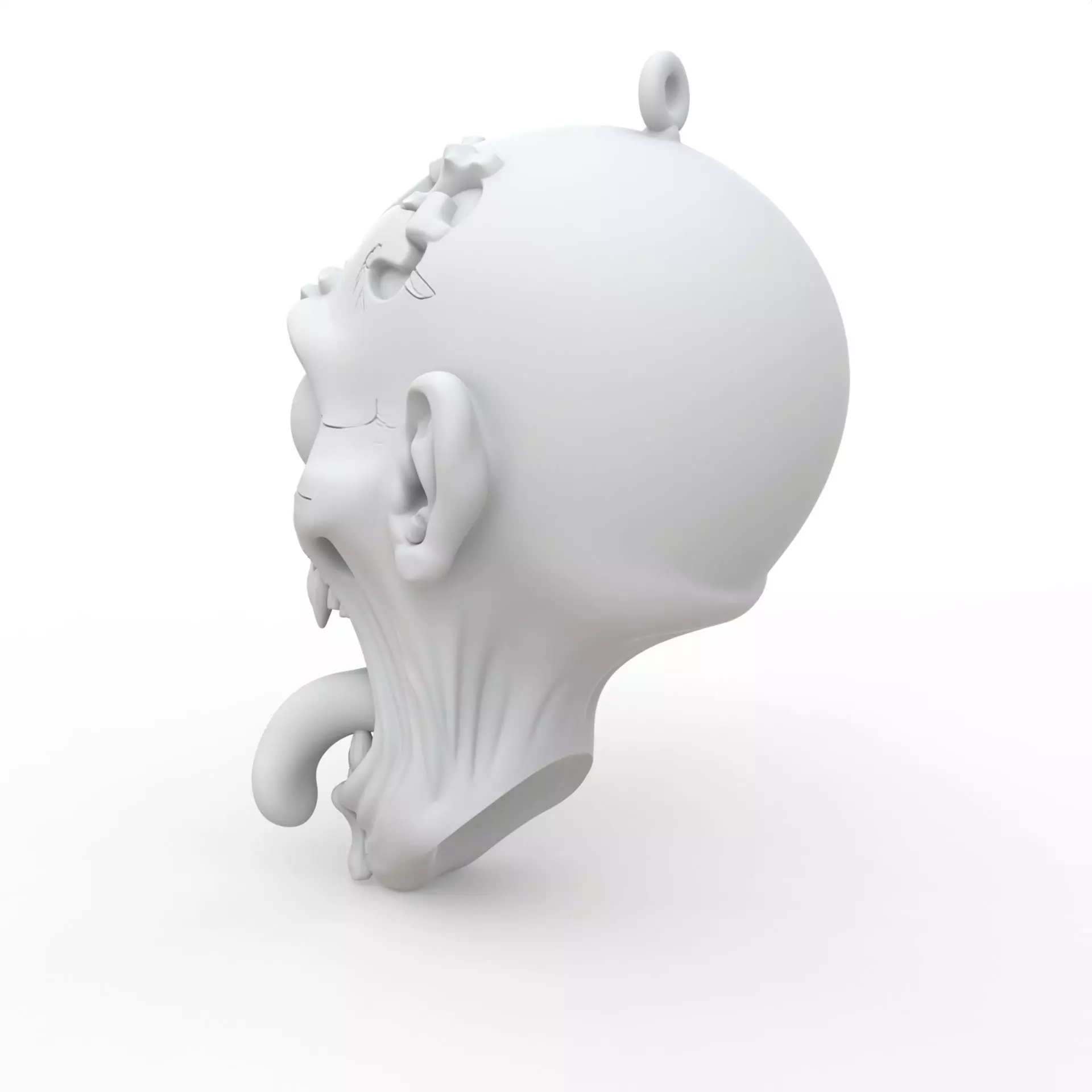 Zombie Keychain 3D Print Model 3D print model_2