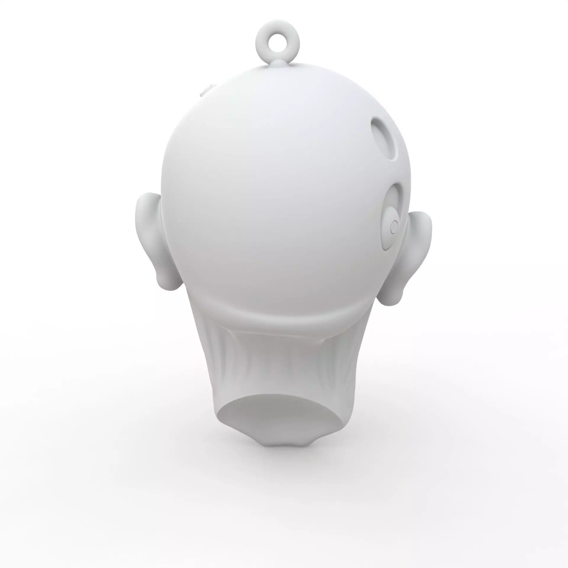 Zombie Keychain 3D Print Model 3D print model_3