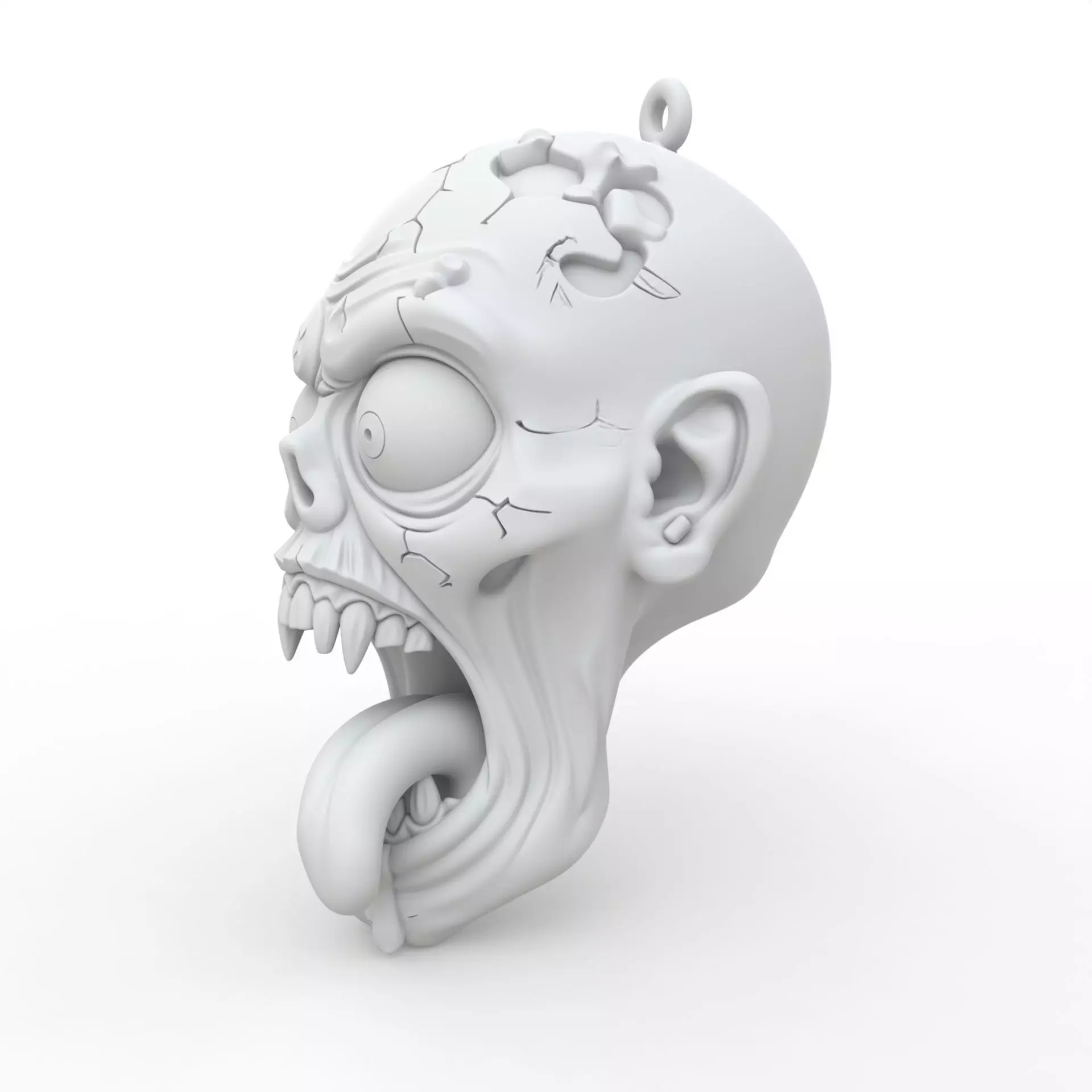 Zombie Keychain 3D Print Model 3D print model_1