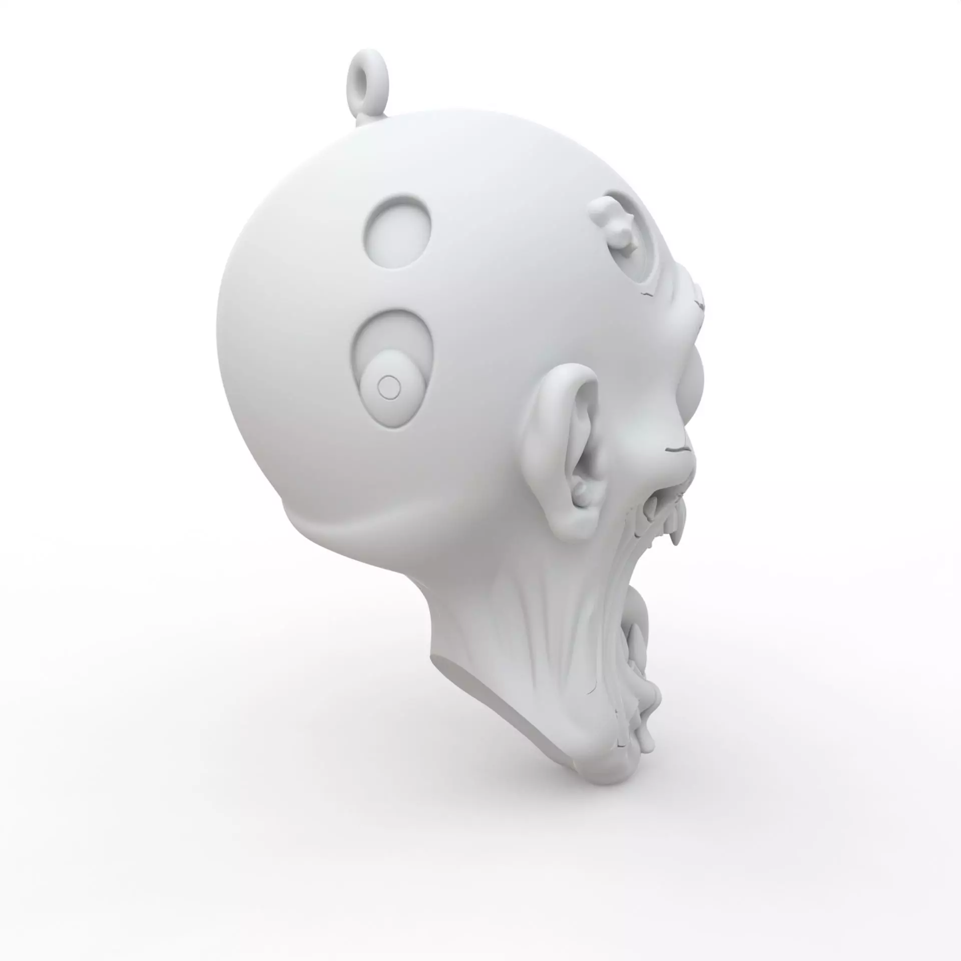 Zombie Keychain 3D Print Model 3D print model_4