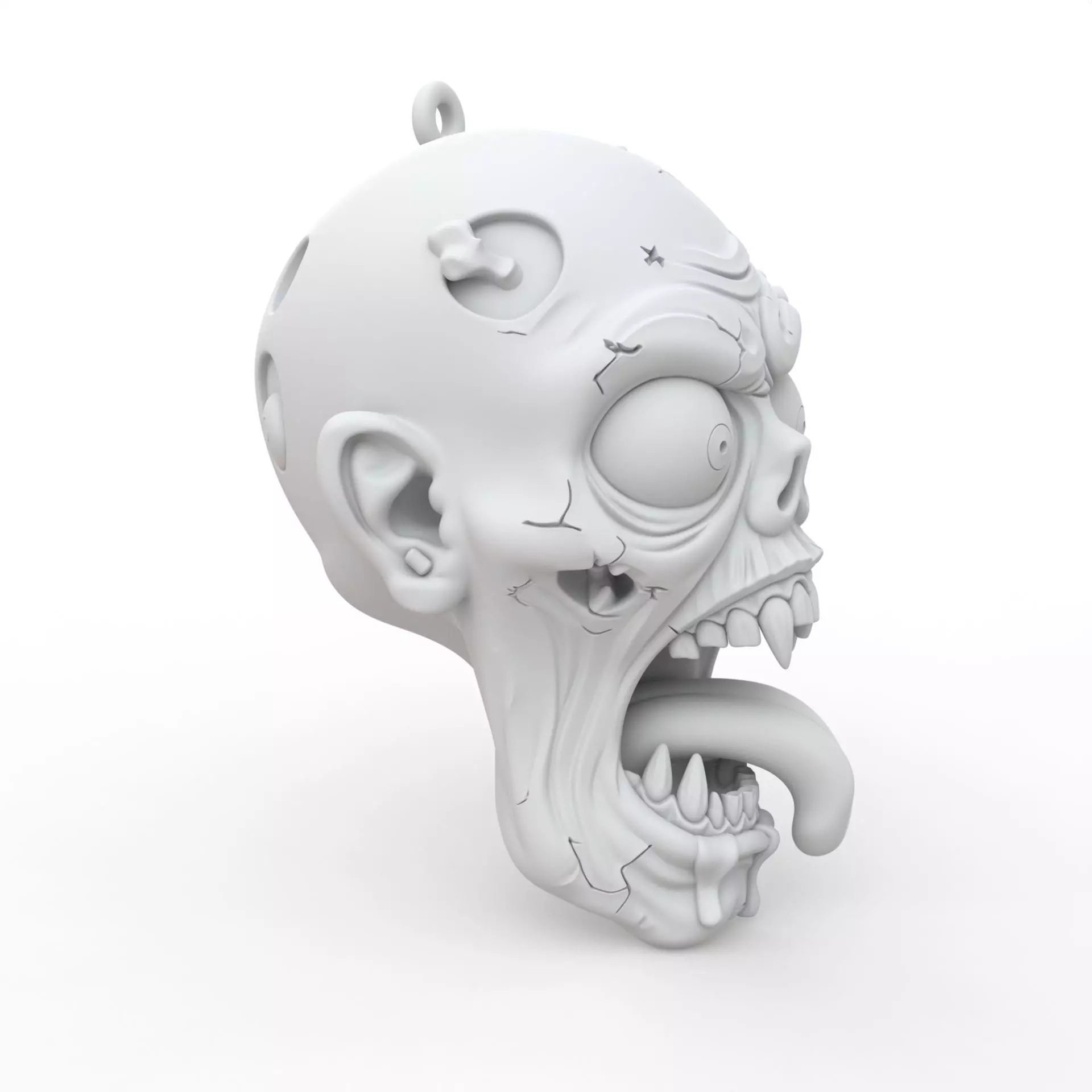 Zombie Keychain 3D Print Model 3D print model_5