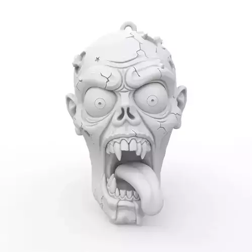 Zombie Keychain 3D Print Model