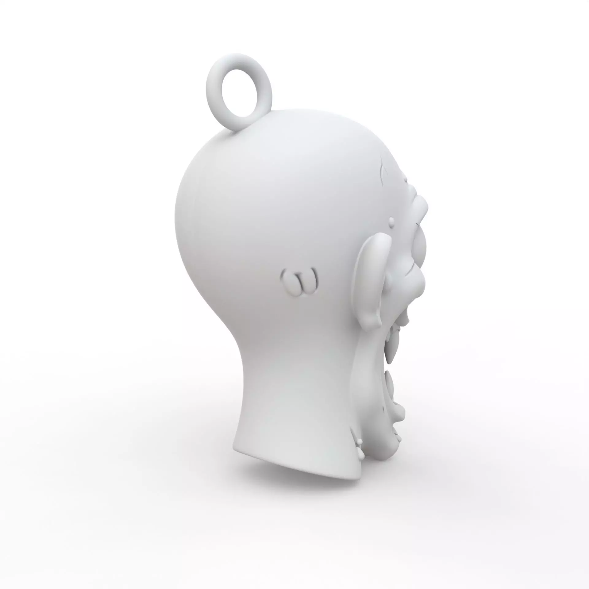 Zombie Keychain 3D Print Model 3D print model_4