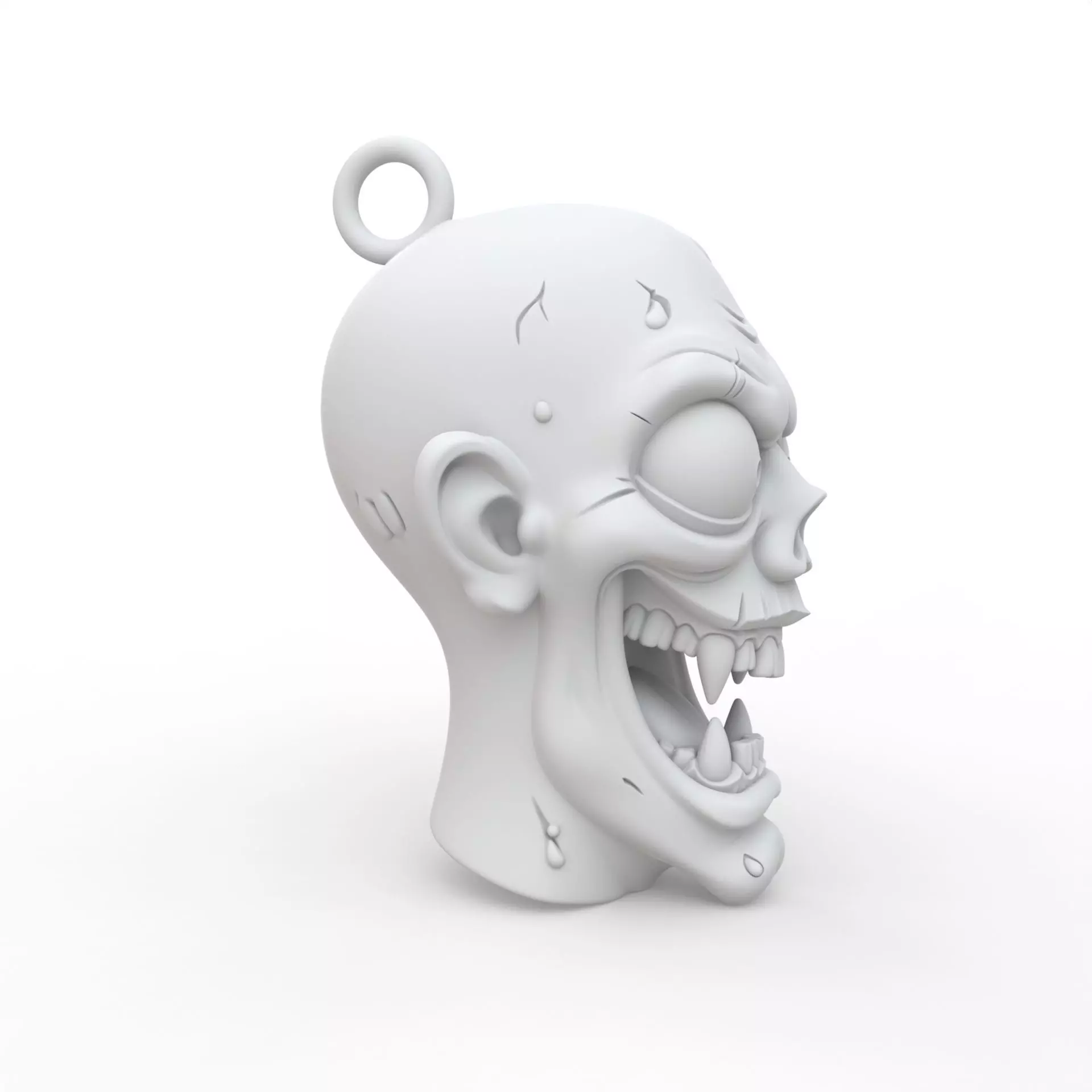 Zombie Keychain 3D Print Model 3D print model_5