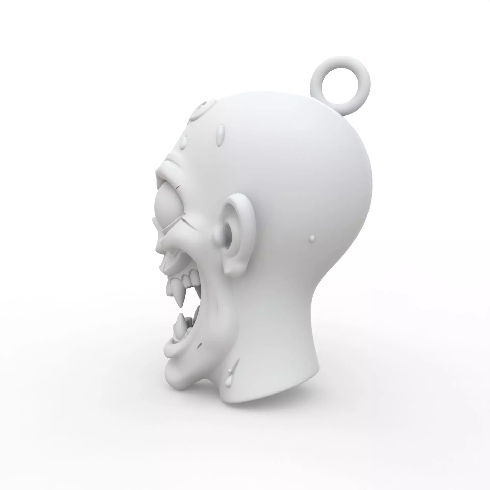 Zombie Keychain 3D Print Model 3D print model_2