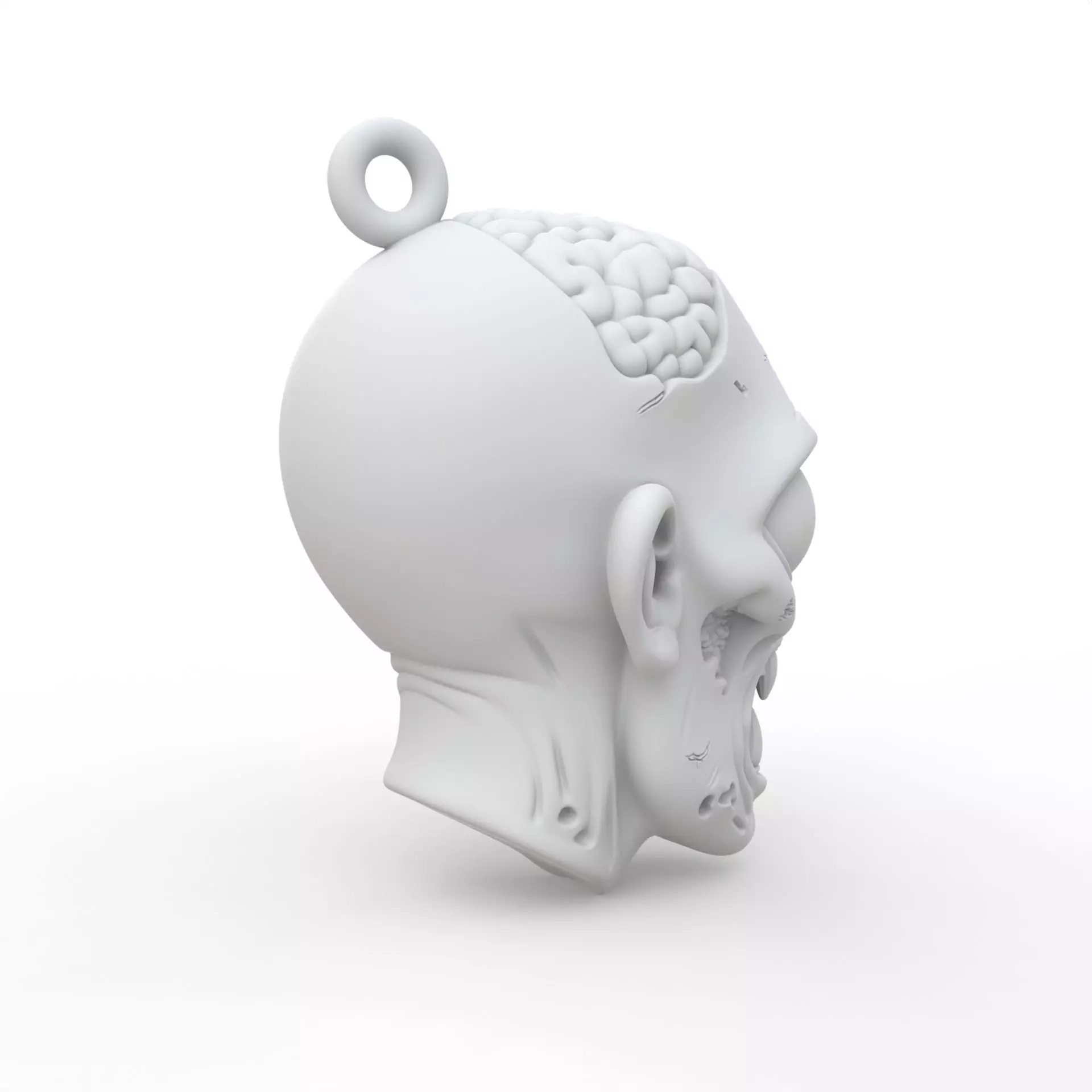 Zombie Keychain 3D Print Model 3D print model_4