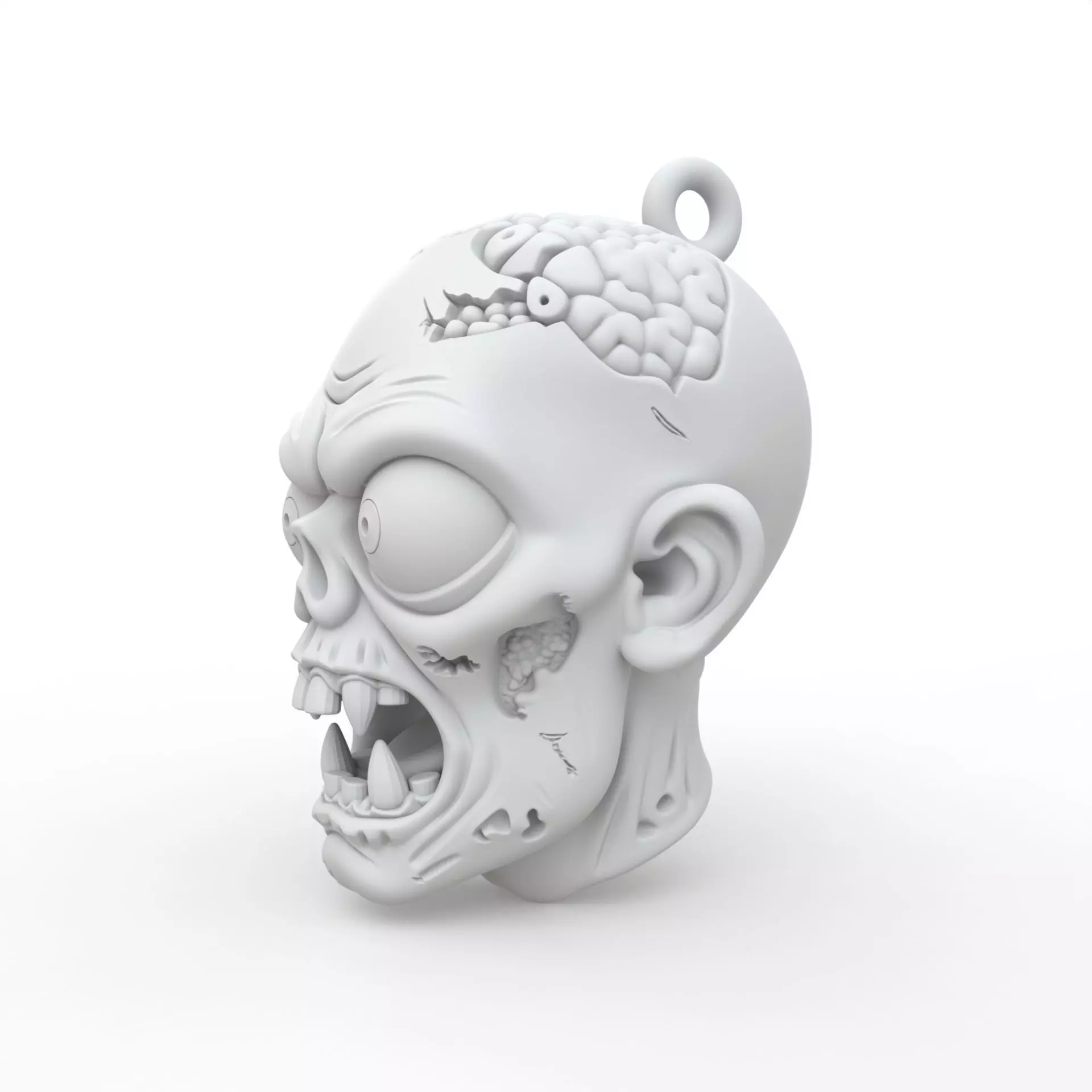 Zombie Keychain 3D Print Model 3D print model_1