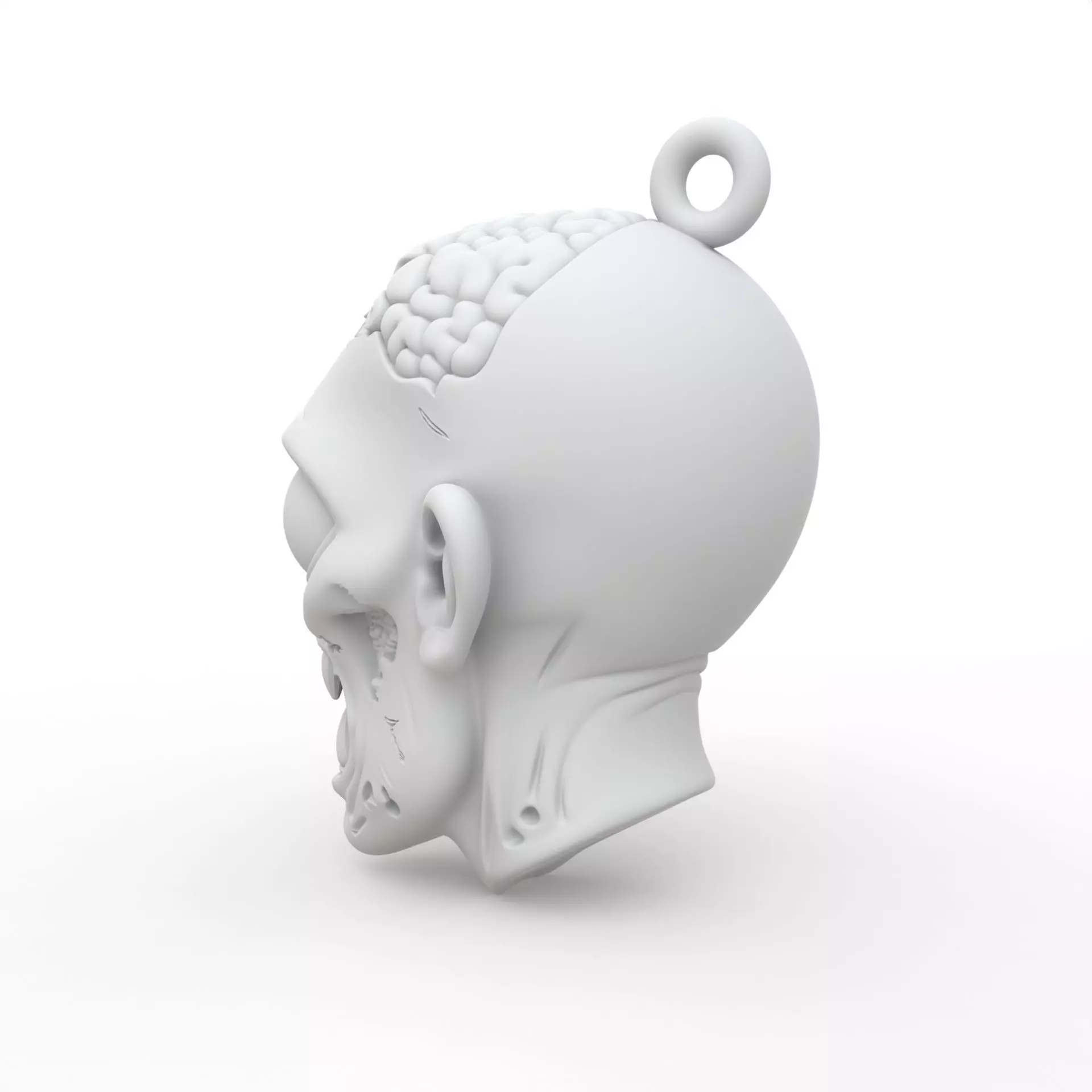 Zombie Keychain 3D Print Model 3D print model_2