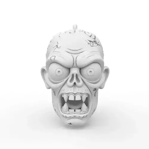 Zombie Keychain 3D Print Model