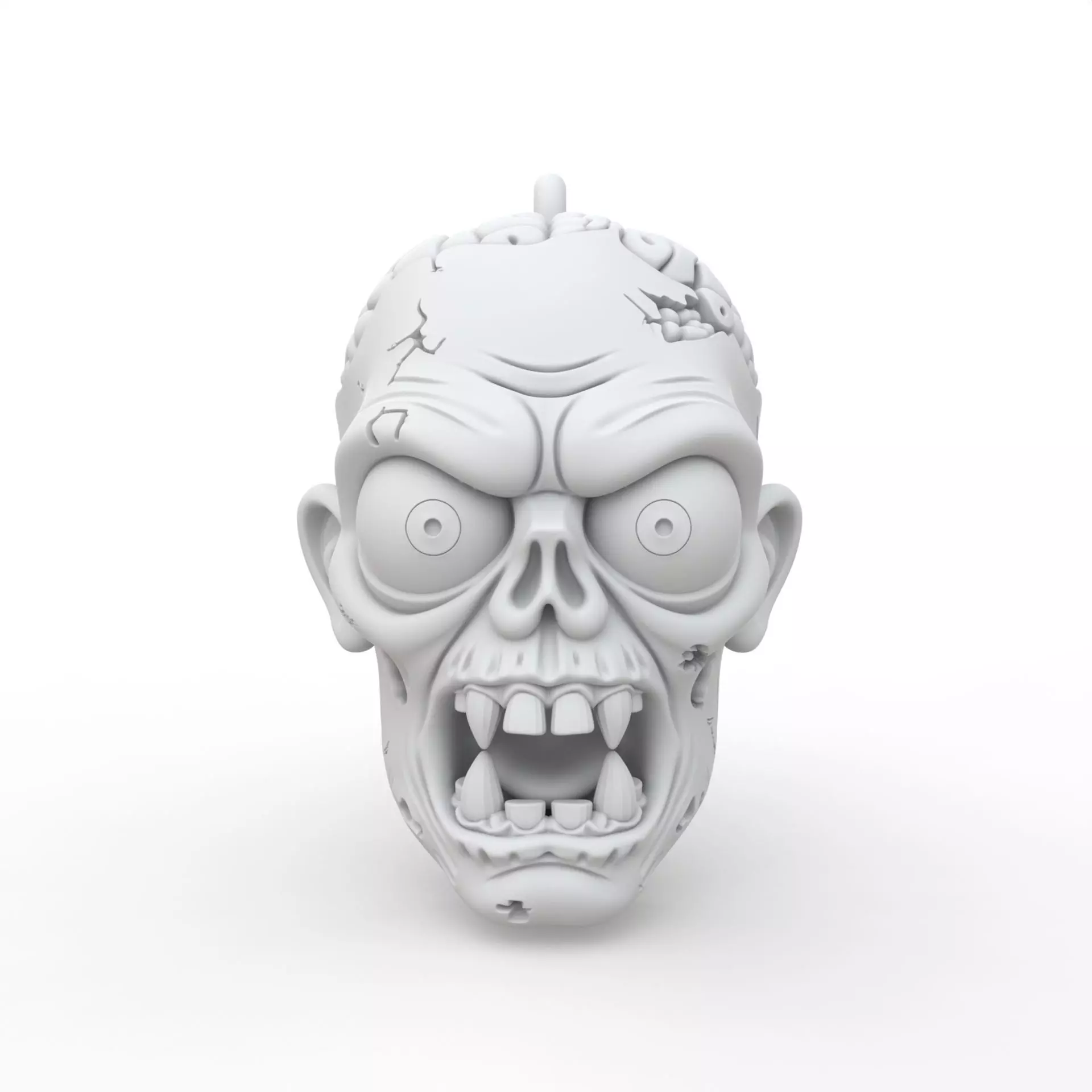 Zombie Keychain 3D Print Model 3D print model_0