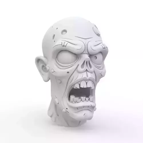 Zombie Keychain 3D Print Model